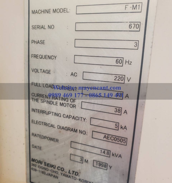 MÁY PHAY CNC MORISEIKI FRONTIER M1