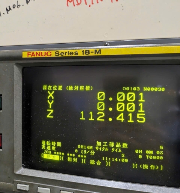 MÁY PHAY CNC MITSUBITSHI M-V70D  FANUC-18M  